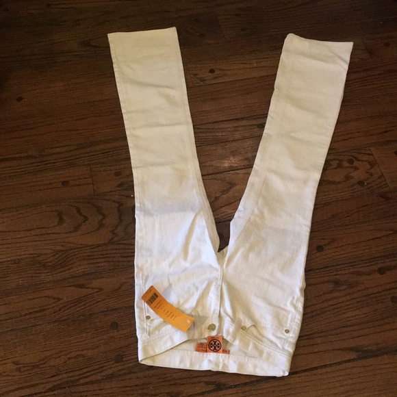 Tory Burch White Denim Pants! - Picture 7 of 13